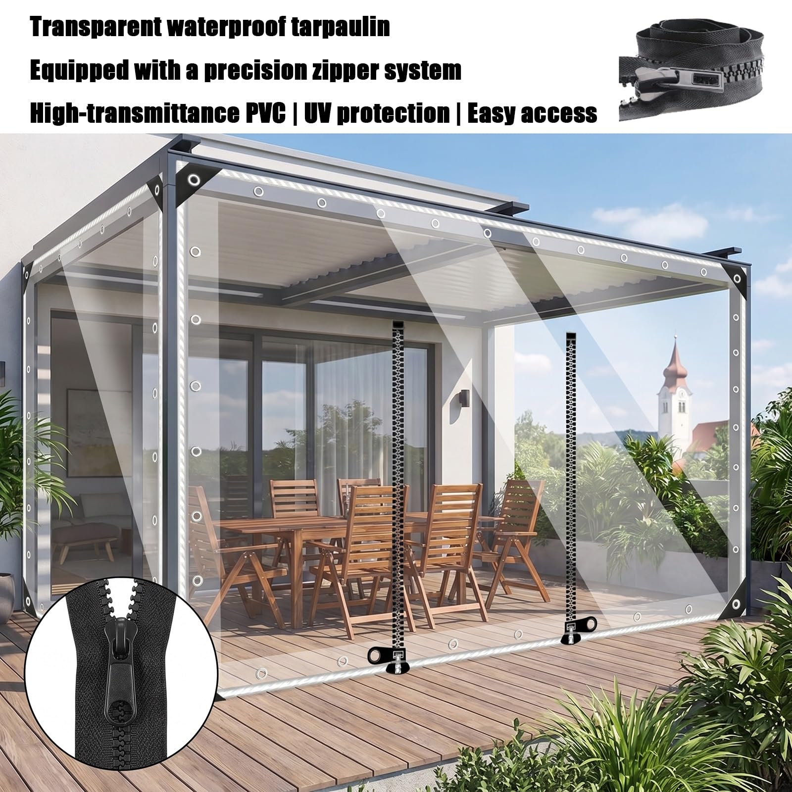 Amazon.com: ZXCASDF Clear tarps Heavy Duty Waterproof，Clear tarps